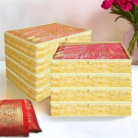 Kuber Industries 43x35x8cm Polyester Clothes Organizer for Wardrobe ...