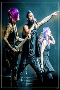 Skillet American Christian Rock Band Jen Ledger John Cooper Korey ...
