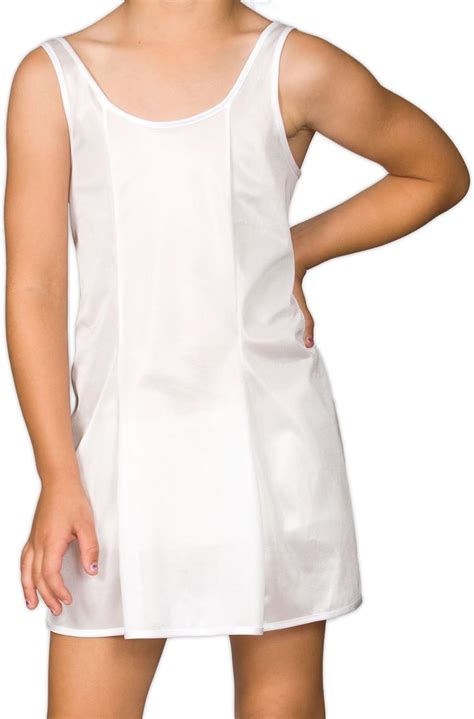 Buy I.C. Collections Little Girls White Sleek Nylon Slip, 4-6X Online ...