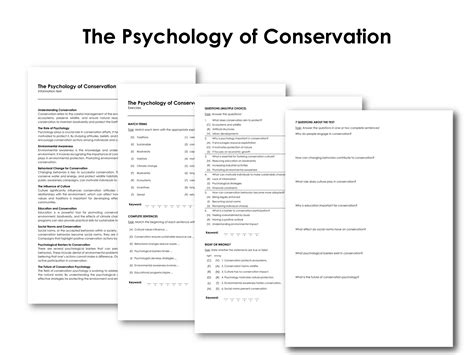 The Psychology of Conservation | Made By Teachers