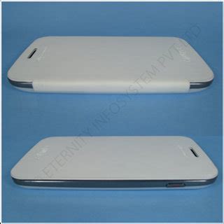 Micromax A110 Canvas 2 Superfone Luxury White Leather Flip Hard Back ...