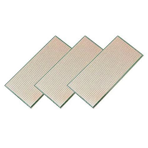 DEVMO 3PCS 6.5x14.5cm Stripboard Veroboard Uncut PCB Platine Single ...
