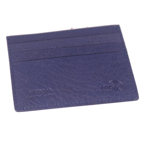 Sassora Premium Leather Slim Smart RFID Card Holder