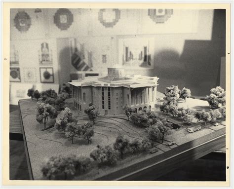 A model of the William T. Young Library