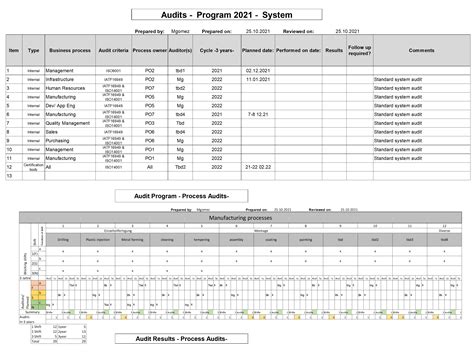 Audit Program 的图像结果