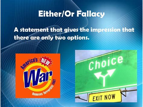 Image result for Either or Fallacy Examples Advertisement