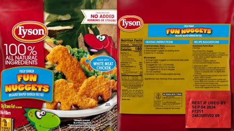Tyson Chicken Nuggets Dinosaur