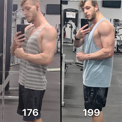 Bulk progress. 176lbs - 199lbs : r/GYM
