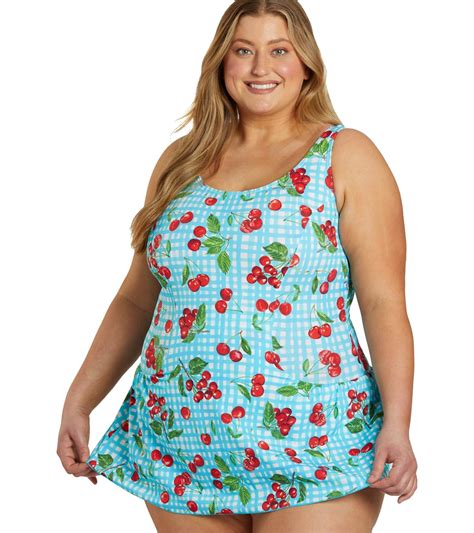 Cheap plus size swim dress online
