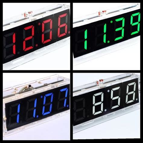Jual Jam Digital Clock 1inch Seven Segment Thermometer Alarm Case ...