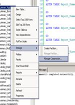 Data Compression SQL Server 的图像结果