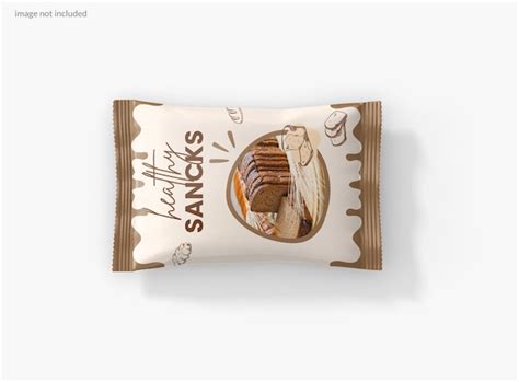 Snack foil bag mockup | Premium PSD