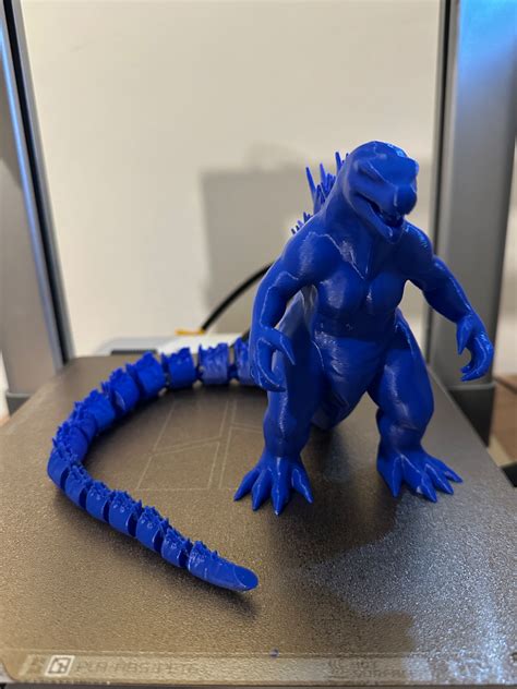 Godzilla (articulated tail) by 3D Fun MakerWorld: Download Free 3D Models
