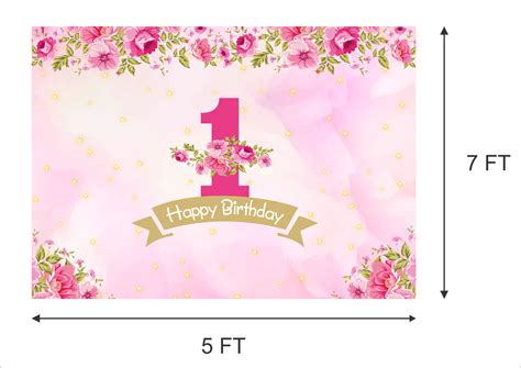 Buy First Birthday Party Decoration Backdrop | Party Supplies ...