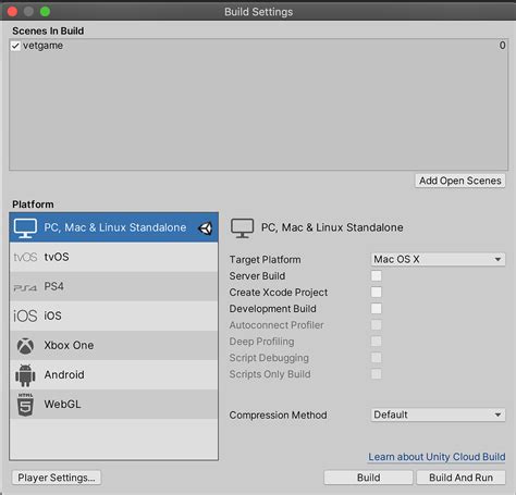Image result for Build Settings Unity
