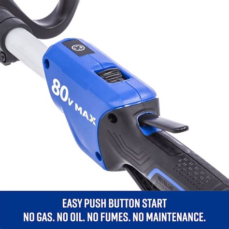 Kobalt 80-volt 16-in Straight Shaft Battery String Trimmer 2.5 Ah ...