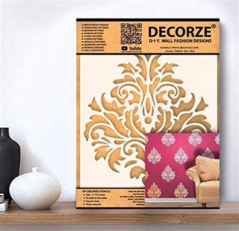 ROSENICE 4PC Spray Templates Retro Totem Reusable Stencils Set Cut ...