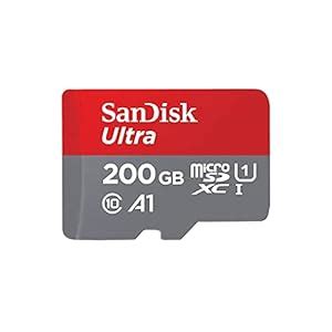 SanDisk 200GB Ultra microSDXC UHS-I Memory Card with Adapter - 120MB/s ...