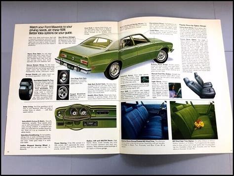 1974 Ford Maverick Deluxe Sales Brochure Catalog - India | Ubuy