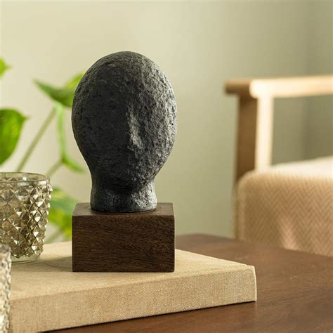 Buy Ellementry Calm Face Ecomix Sculpture 19 cm Tall, Home Décor ...