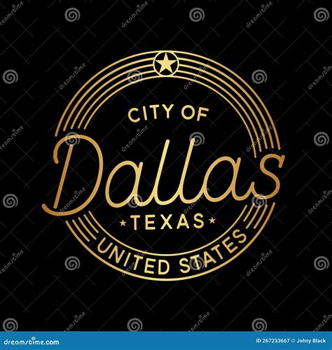 City of Dallas Vector Design Template. Dallas Texas Logotype. Vector ...