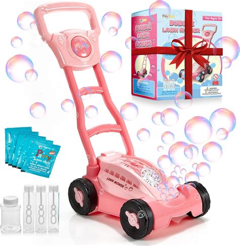 Amazon.com: Playbees Bubble Lawn Mower for Toddlers1-3 Great Girl Kids ...