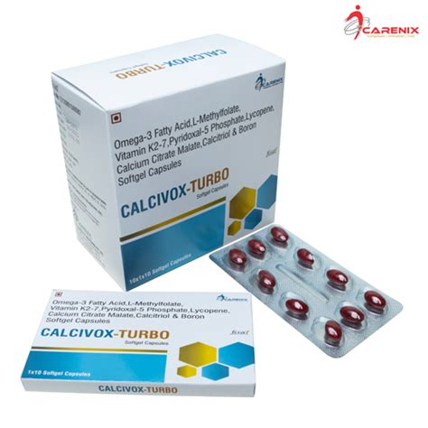 CALCIVOX-TURBO Softgel Capsules Carenix Bio Pharma Pvt. Ltd.
