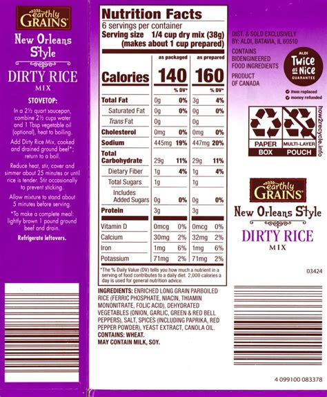 Earthly Grains New Orleans Style Dirty Rice Mix