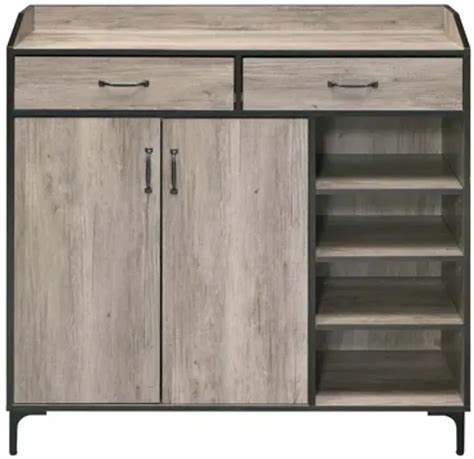 Pavati Shoe Cabinet in Rustic Gray Oak by Acme Furniture Industry by ...