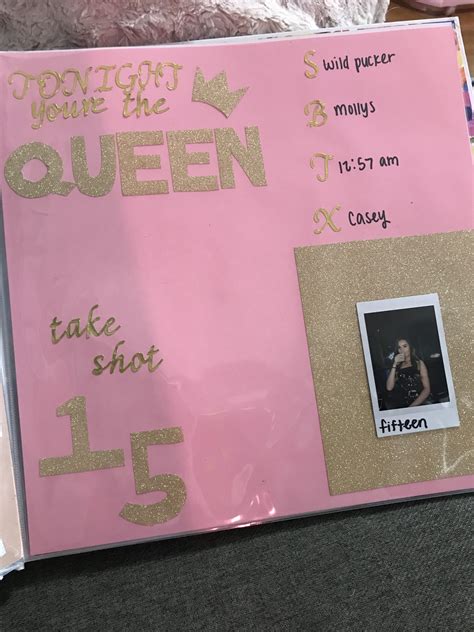 21st Birthday Shot Book Ideas