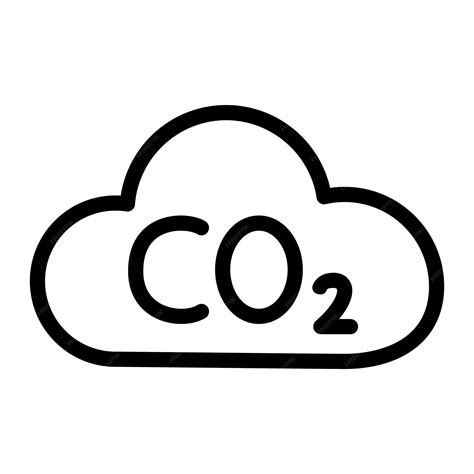 Nuage de gaz CO2. Icône de CO2. Réduction des émissions de gaz ...