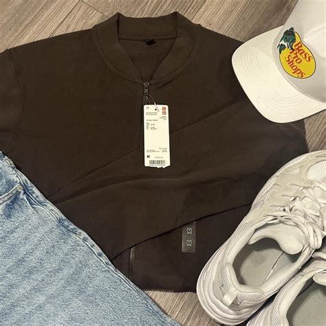 Uniqlo men's brown thin long sleeve shirt Brand... | Depop