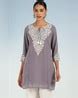 Buy Lavender & White Kurtis & Tunics for Women by LAKSHITA Online ...