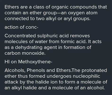 Define Ethers. What is the action of conc. HI on Methoxyethane ...