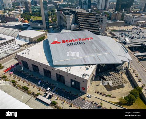 State farm arena atlanta aerial hi-res stock photography and images - Alamy