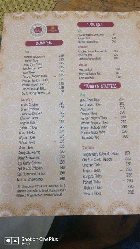 Menu at Al Arabian Express ( College Road), Nashik, Pumping Station Rd