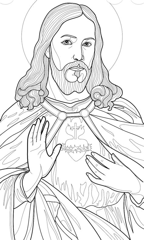 Jesus Coloring Pages, Coloring Book Pages, Coloring Sheets, Catholic ...