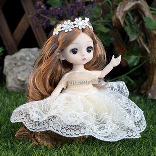 可爱婚纱公主关节人偶包挂件bjd洋娃娃小女孩玩具儿童节生日礼物-阿里巴巴