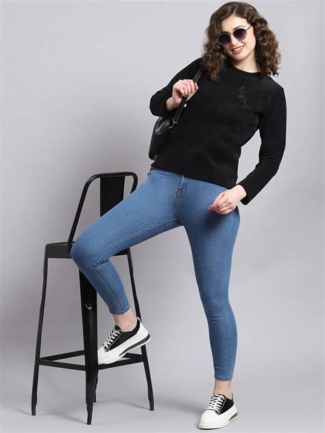 Buy Round Neck Sweaters For Women Online in India - Monte Carlo