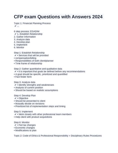 Image result for CFP Practice Exam