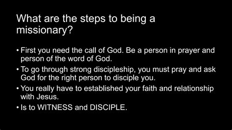 The life and works of a missionary .pptx - Step Issionar