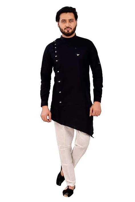 Buy Pro-Ethic Style Developer Men's Cotton Solid Straight Kurta for Men ...