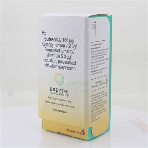 Breztri Aerosphere Box Of 120md Metered Dose Inhaler: Uses, Side ...