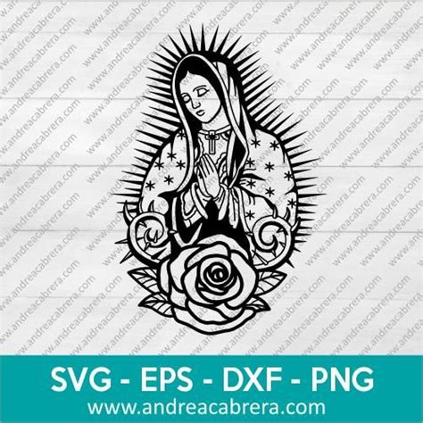 Virgen de Guadalupe vector | Aztec drawing, Virgen de guadalupe, Dark ...