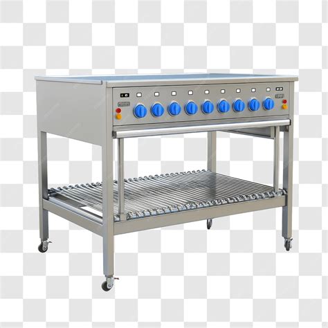 Stainless Steel Cooking Equipment with Multiple Burners | Premium AI ...