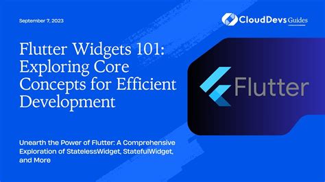 Image result for Visual Guide Flutter Widgets