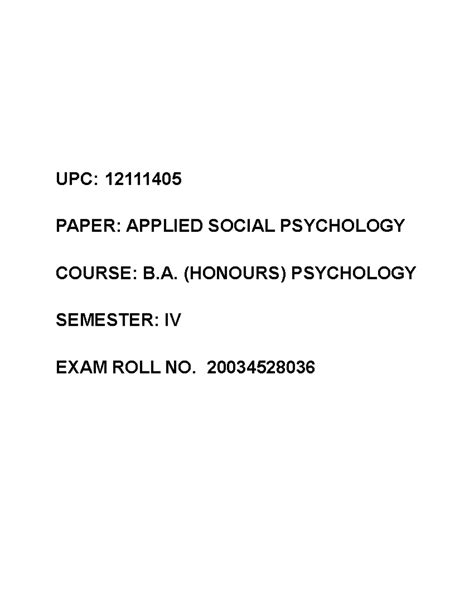 Social Responsibility and Program Evaluation in APPLIED SOCIAL ...