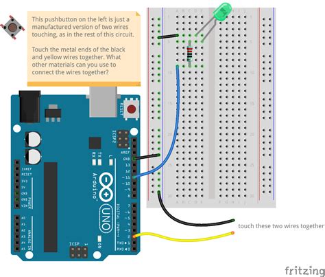 Image result for LED Wire Arduino Button