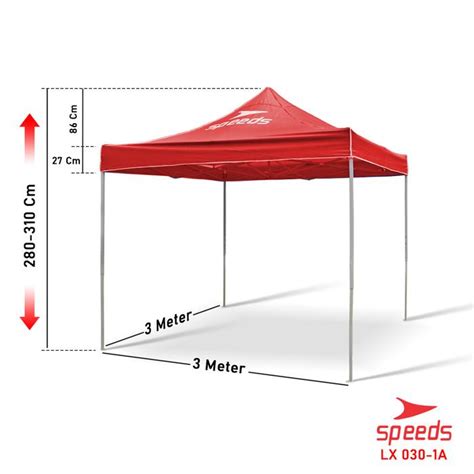 Promo SPEEDS Tenda Lipat Ukuran 3×3 M Tenda Bazar Tenda Jualan Tiang ...