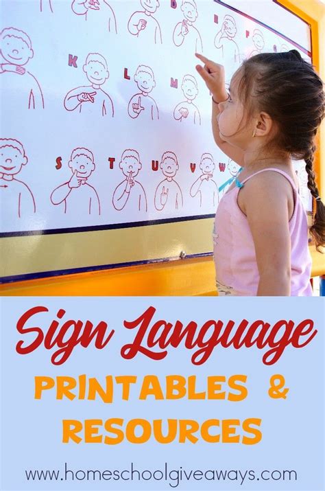 Image result for Printable Sign Language Signs